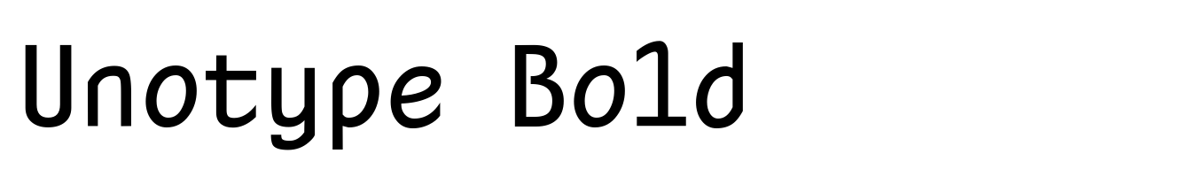 Unotype Bold